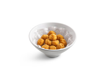 Popcorn Chicken in white bowl