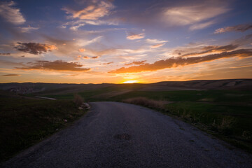 the road to sunset