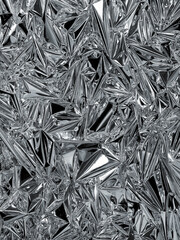 Beautiful abstract aluminum foil background.
