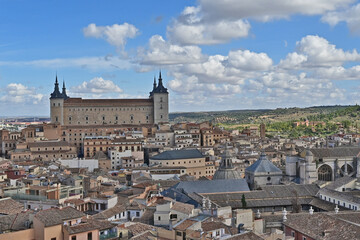 Obraz premium Toledo: ⁦ Panorama di Toledo dalla torre della Chiesa Gesuita di Sant'Ildefonso - Spagna 