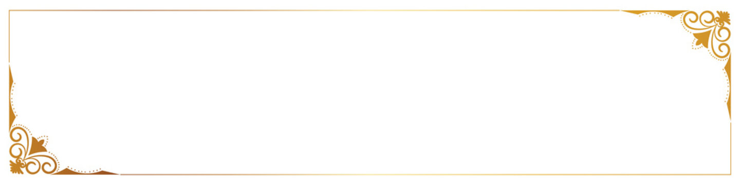 label border Vintage Thai pattern frame gold black background