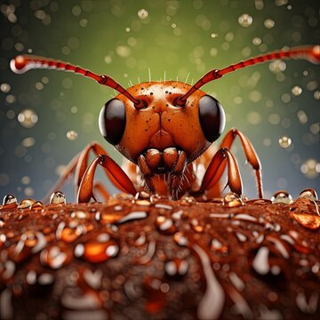 an ant 3d Portrait Photography illustrator 3D animator backdrop background Uniqe