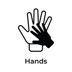 Mother and baby hand together, ready to use vector