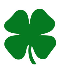 St Patricks Day shamrock clip art on plain white transparent isolated background for card, shirt, hoodie, sweatshirt, apparel, tag, mug, icon, poster or badge