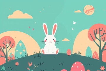 background for Easter celebration, colorful 