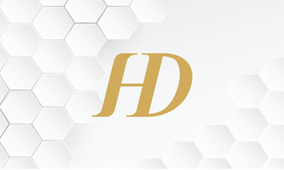 HD, DH, H, D, Abstract Letters Logo Monogram