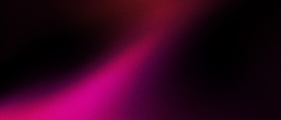 Pink red grainy gradient background. Vibrant glowing blur line on dark backdrop. Design for banner, header, poster.