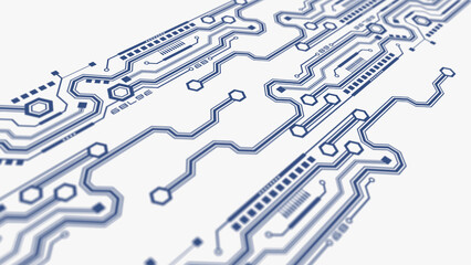 Electrical circuit technical drawing. Engineering industry of the future. Industrial technologies. illustration .