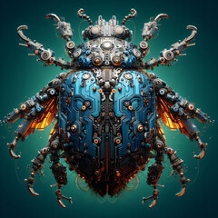 Tech Scarabs Unleashed - Swarm of Robotic Wonders