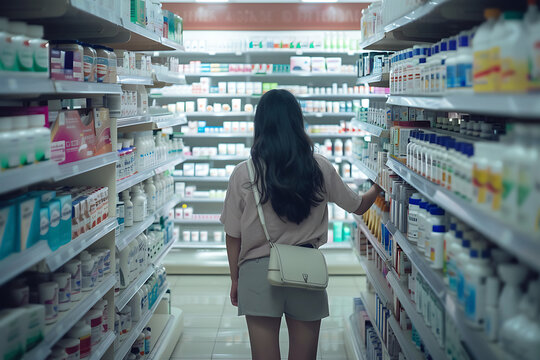 A Woman's Journey through Pharmacy Shelves