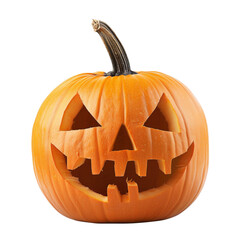 Halloween Pumpkin isolated on white background. With clipping path