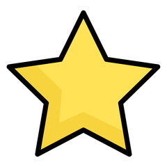 star shape, Ramadan and Eid design concept, flat icon