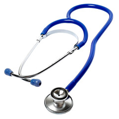 The stethoscope is isolated on a white background. With clipping path