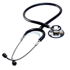 The stethoscope is isolated on a white background. With clipping path