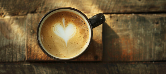 Cozy Coffee Moments, Heart-Shaped Latte Art