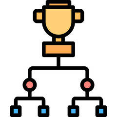 League Vector Line Filled Icon