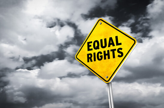 Equal Rights traffic sign message