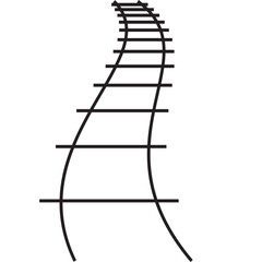 railway track icon- vector illustration