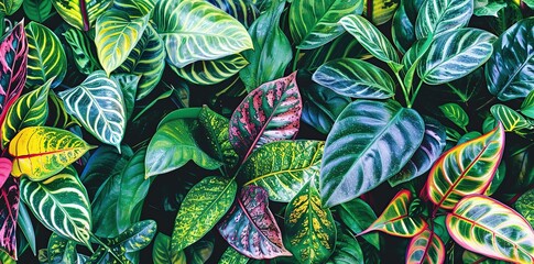 Experience the tropical allure of a Leaf Background, where vibrant leaves create a vibrant and lively scene.