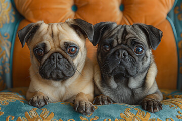 Obraz premium Pugs