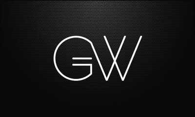 GW, WG, G, W, Abstract Letters Logo Monogram