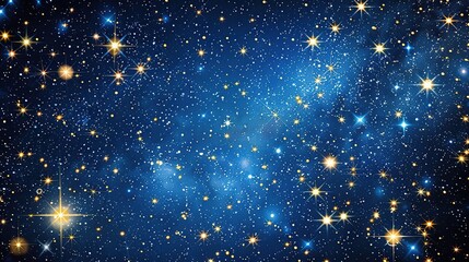 Fototapeta na wymiar Gaze into the enchanting beauty of the Starry Night Sky, where a multitude of stars dot the celestial canvas.