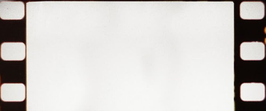 An old widescreen 35mm film perforation glitch
