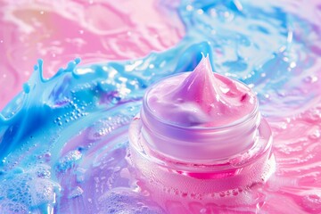 Face Skin care durability skin care cream. Skincare beauty cosmetic products: lip balm, invigorating lotion, moisturiser, skincare Homeopathic skincare eye gel, Bewitching serum and Polish jar pot