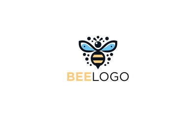 Bee logo concepts minimalist simply
