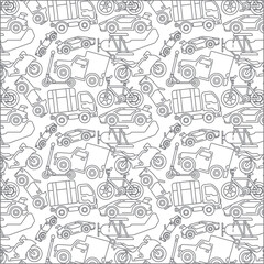 seamless pattern of cars