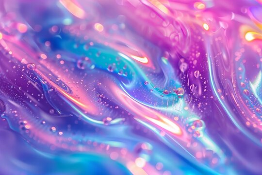 holographic slime asmr background