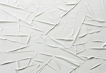 Futuristic white geometric shapes and lines