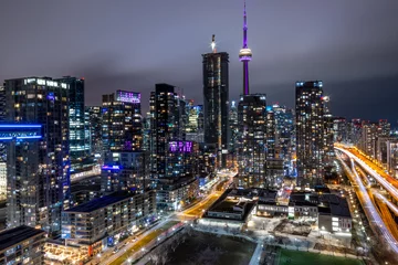 Photo sur Plexiglas Toronto toronto downtown at night