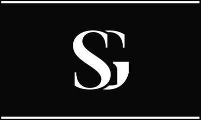 Fototapeta premium GS, SG, G, S, Abstract Letters Logo Monogram