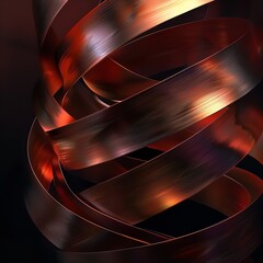 Background featuring ribbons twisted together.