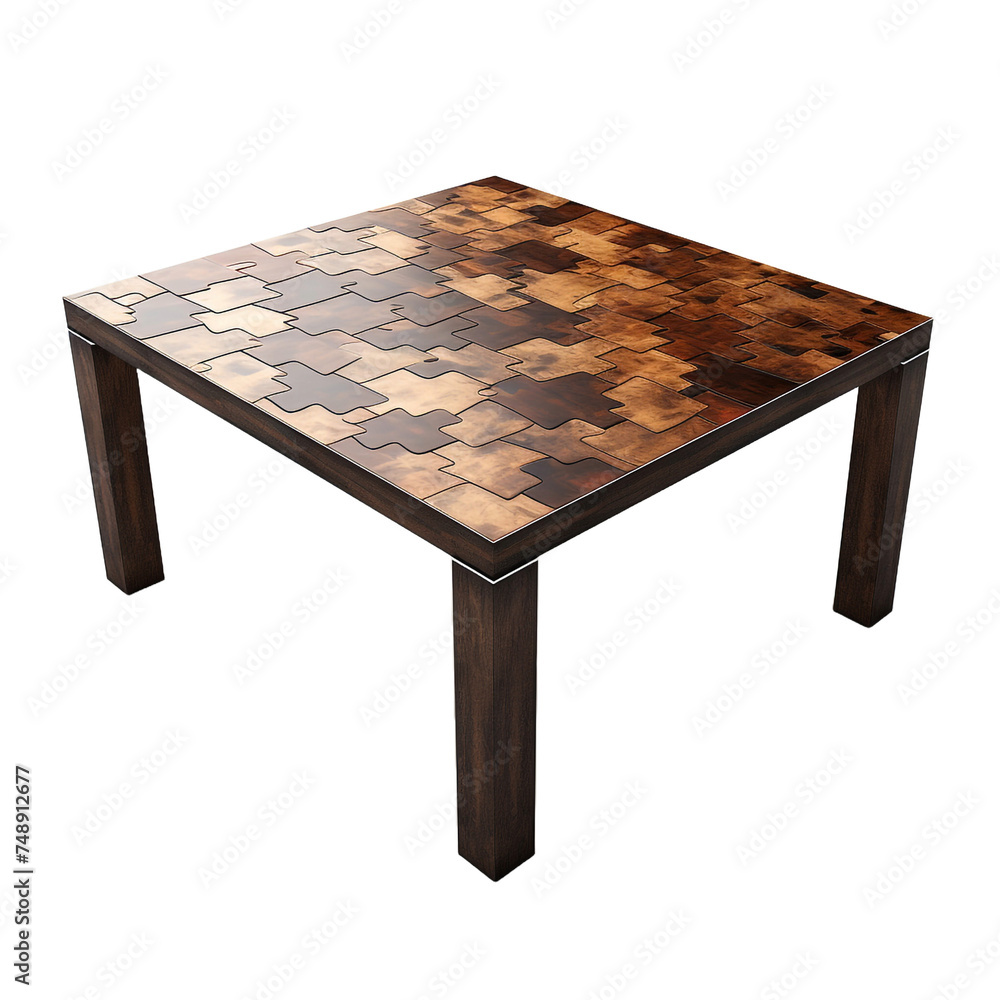 Poster Puzzle Table isolated on transparent background