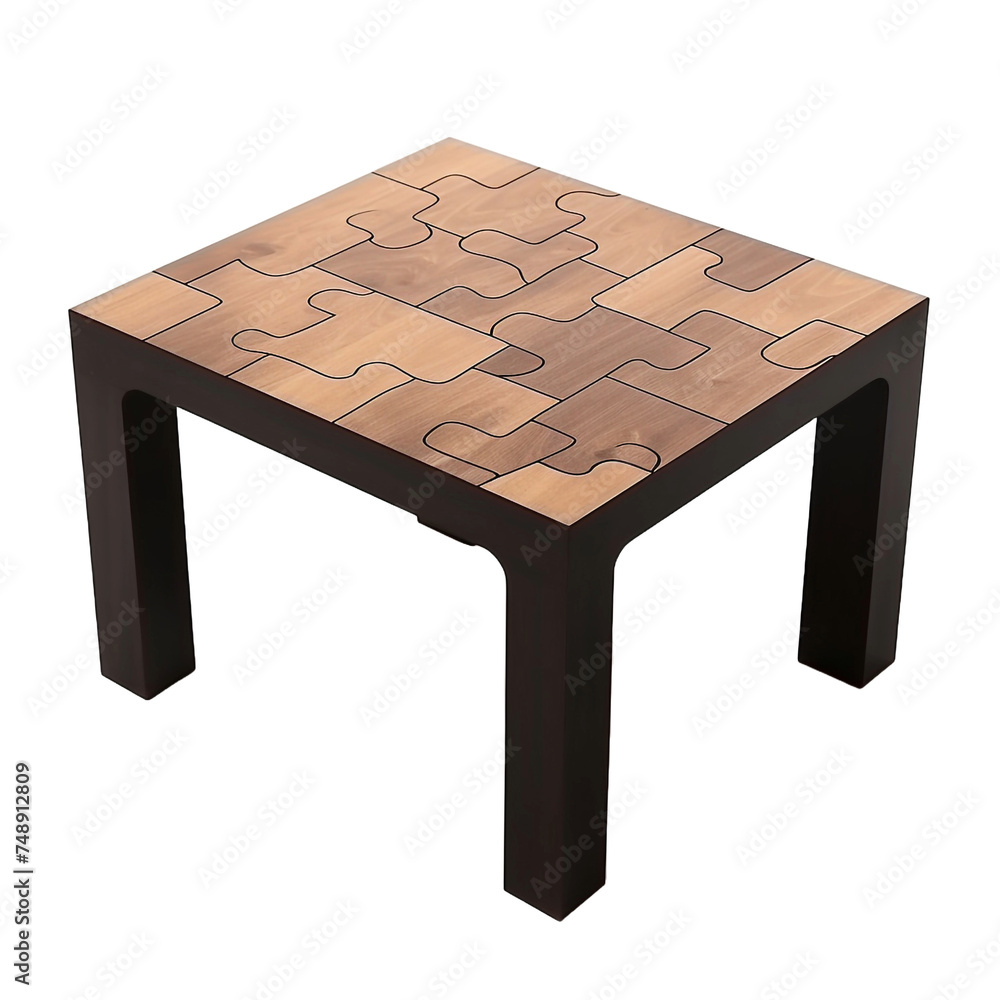 Poster Puzzle Table isolated on transparent background