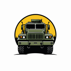 Logo de un camión del ejercito