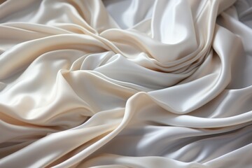 Obraz premium a bedsheet lying on a white bed