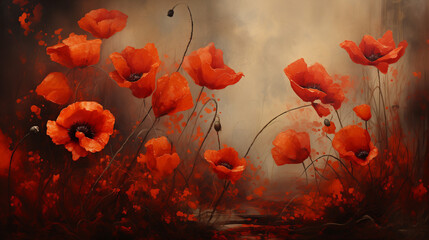 Obraz premium poppies in the field