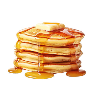 recommend clip art: Fluffy Pancake Stack isolated on transparent background