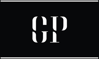 GP, PG, G, P, Abstract Letters Logo Monogram