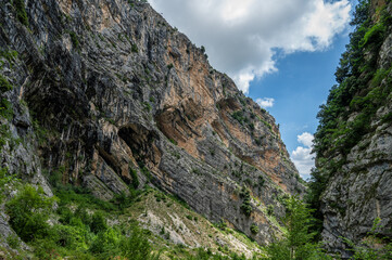 Fara San Martino-Palombaro nature reserve, Chieti. The Gorges of San Martino