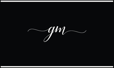 GM, MG, G, M, Abstract Letters Logo Monogram