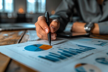 Documentary photography style capturing the essence of investment and finance featuring people actively engaging in financial planning and discussions