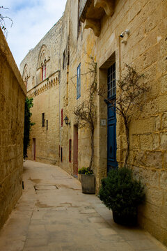 narrow street in the town
