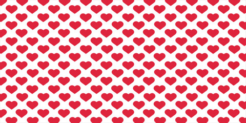 Cute love heart seamless pattern illustration. Cute romantic pink hearts background print. Valentine's day holiday, romantic wedding design.