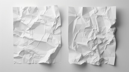 Image of two pieces of paper hanging on a wall, suitable for office or education themes