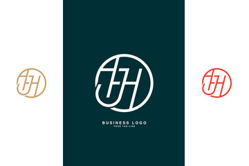 HJ, JH, H, J, Abstract Letters Logo Monogram