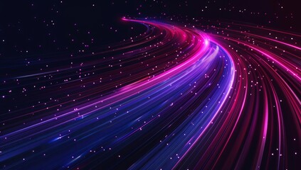 linear purple, red and blue lines Generative AI